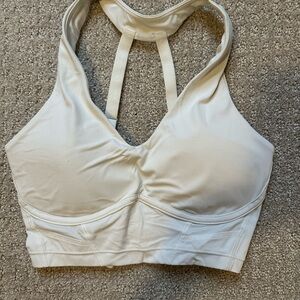 Gymshark Whitney Longline Bra Skylight White LIKE NEW